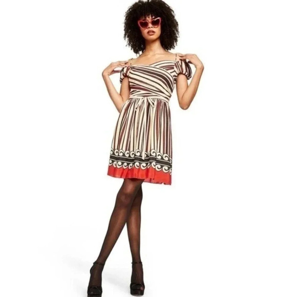 Anna Sui for Target Stripped‎ Mini Dress size 11 - Picture 1 of 10